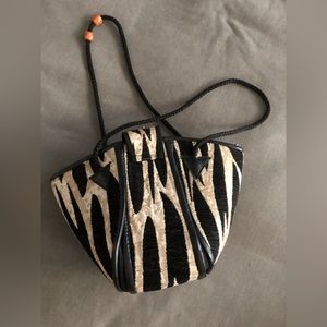 Zebra print purse